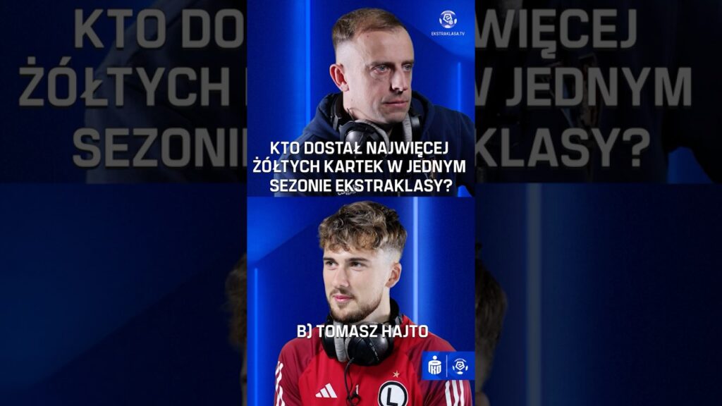 Kto dostał najwięcej żółtych kartek?🟨🤔 #ekstraklasa #quiz