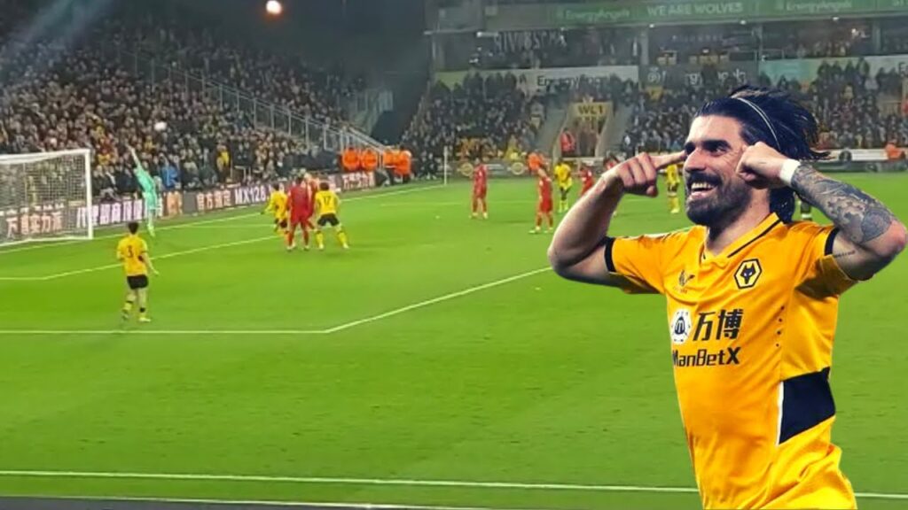 Ruben Neves Sublime chip Goal 😱 for Wolves against Watford at Molineux