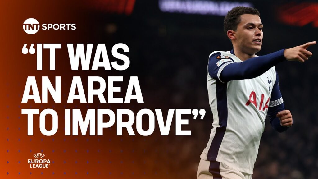 Tottenham's Brennan Johnson discusses his recent purple patch in front of goal 🔥 #UEL