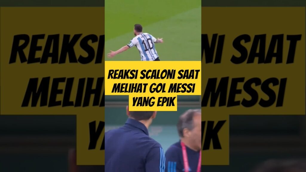 Scaloni melihat gol Messi terkenal di dunia! #ViralShorts #youtubeshorts #SepakBola #FootballFun