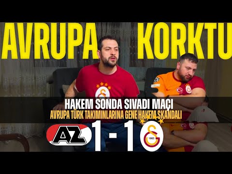 AZ ALKMAAR 1 - 1 GALATASARAY UEFA MAÇINA ÇILDIRAN GALATASARAYLI KARDEŞLERİN MAÇA TEPKİSİ