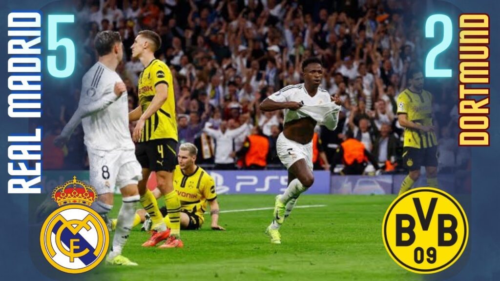 REAL MADRID VS DORTMUND HIGHLIGHTS 5-2 | CHAMPIONS LEAGUE BEST COMEBACK 2024