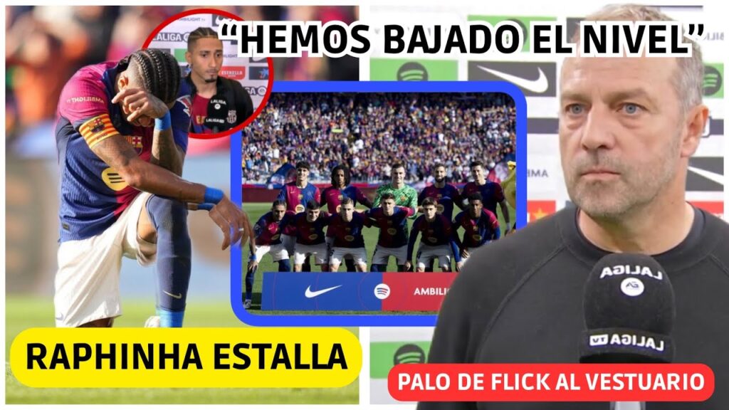 💥 RAPHINHA EXPLOTA: "HEMOS BAJADO EL NIVEL" - FLICK tras EL PINCHAZO “HAY JUGADORES DESCONECTADOS..”