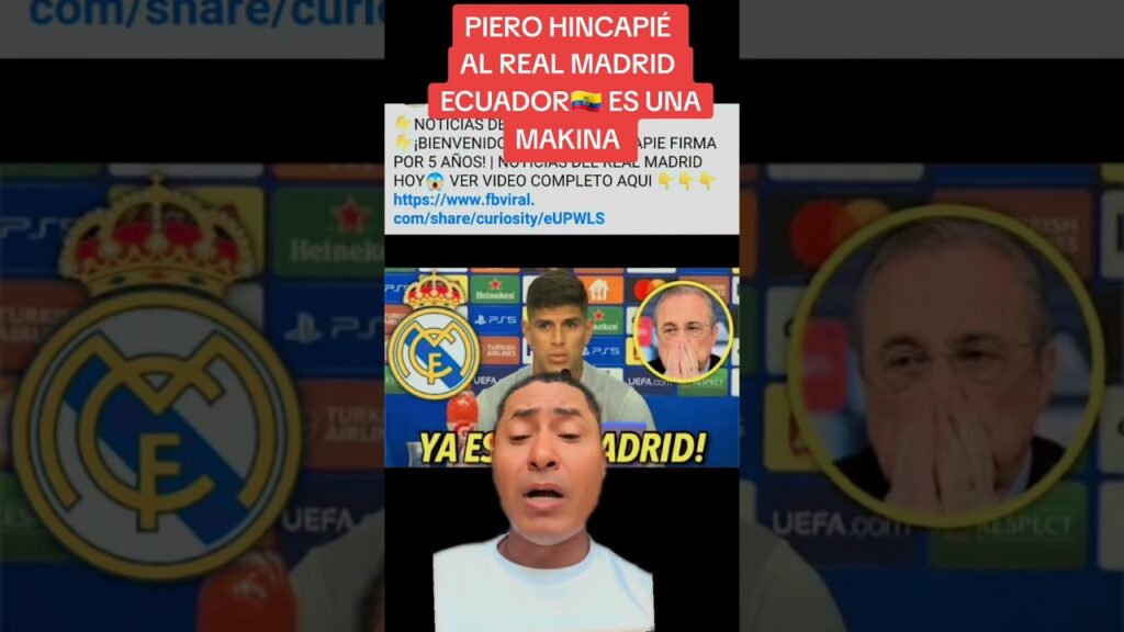 qien para al fútbol ecuatoriano piero hincapié  al Madrid  #ecuador #realmadrid #pierohincapié
