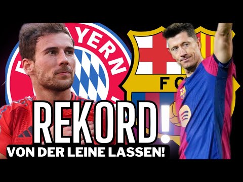 FC BAYERN: Goretzka "dafür bin ich hier" FC Barcelona: Lewandowskis verrückter Rekord!