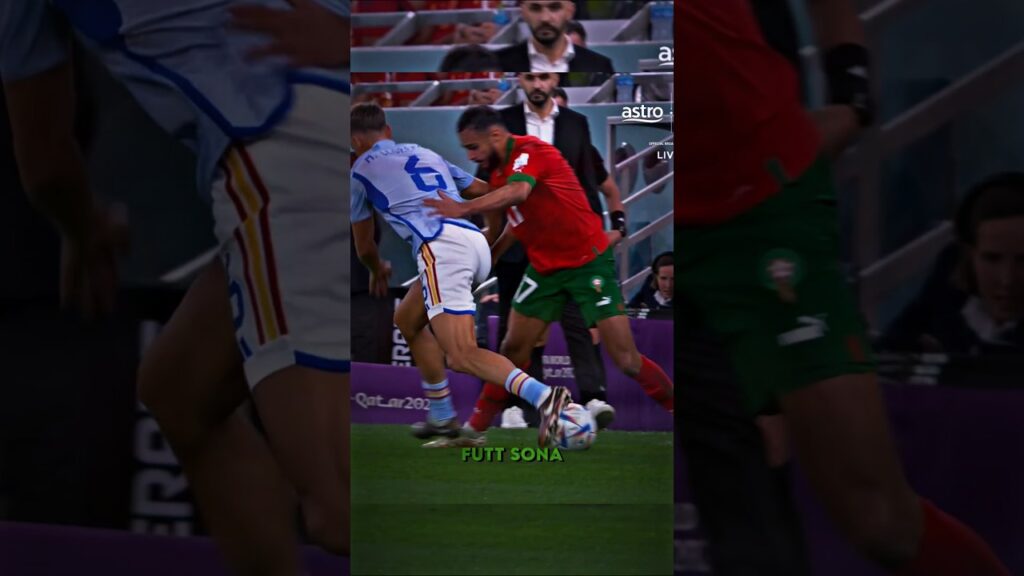 Sofiane Boufal vs Spain 💀🇲🇦 #football #morocco #spain #worldcup #foryou #fyp