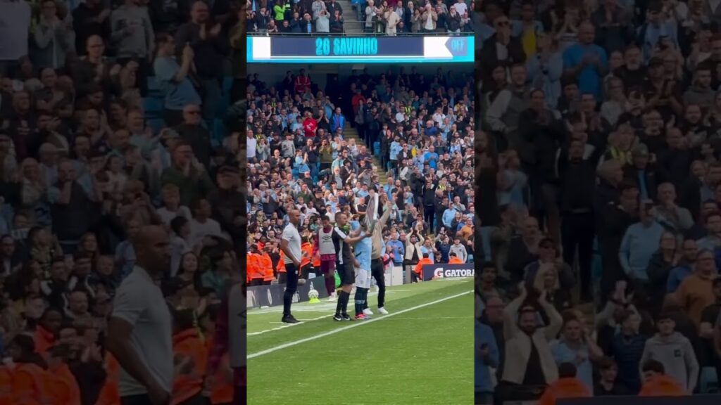 THE MOMENT ILKAY GUNDOGAN CAME HOME TO THE ETIHAD!🩵 #football #trending #mancity #foryou #home