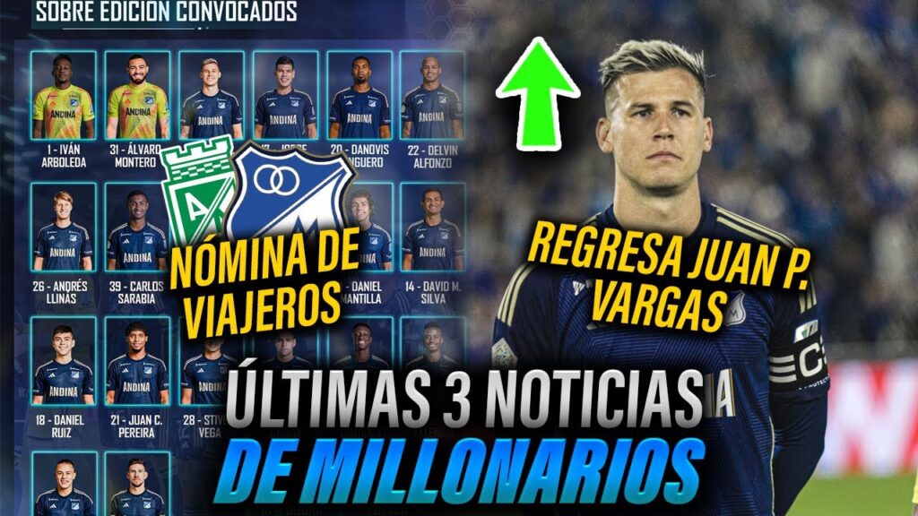 ✅💥Juan Pablo Vargas REGRESA | Nómina de VIAJEROS a Medellín | Previo Vs Nacional