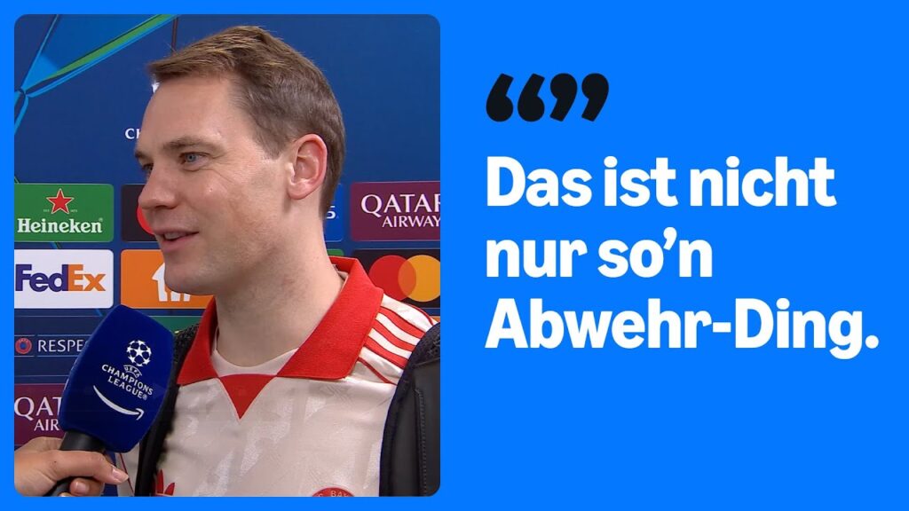 Manuel Neuer über den nächsten Sieg ohne Gegentor! | Interview nach FC Bayern – PSG 1:0 Manuel Neuer über den nächsten Sieg ohne Gegentor! | Interview nach FC Bayern - PSG 1:0