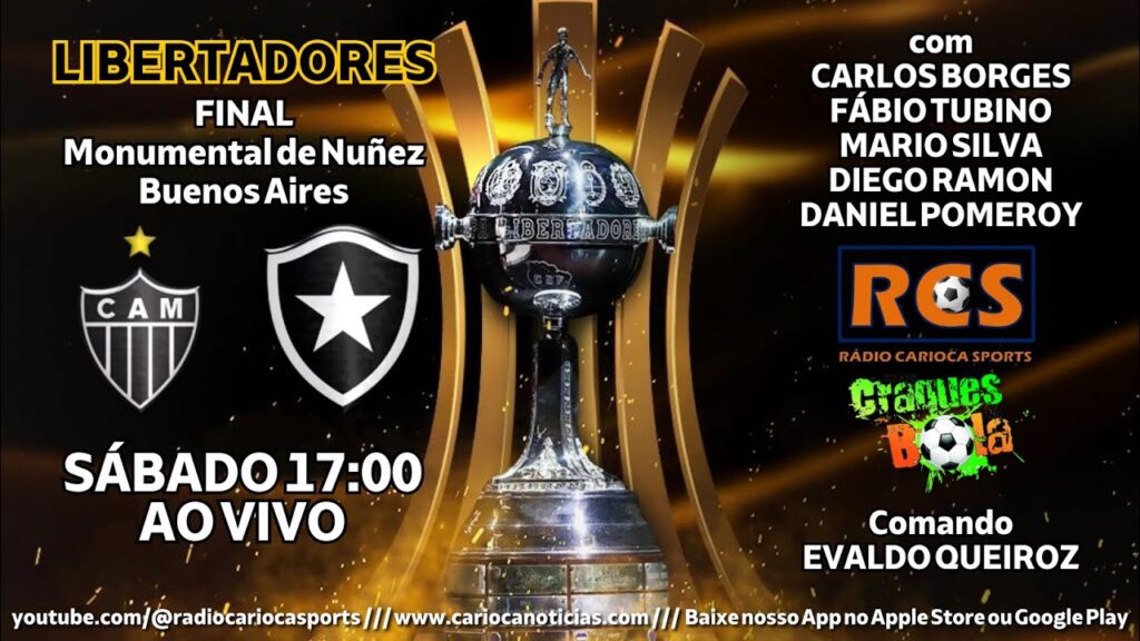 Atlético Mineiro x Botafogo - Libertadores 2024 (Final) - AO VIVO EM ÁUDIO