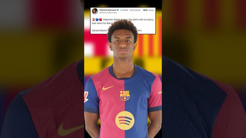 بالدي يتعرض لإصابة وجيرارد مارتن يحل محله