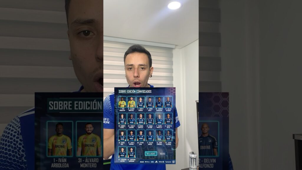 ⚽️Ⓜ️Nómina de viajeros de Millonarios a Medellín (Vuelve JP Vargas)