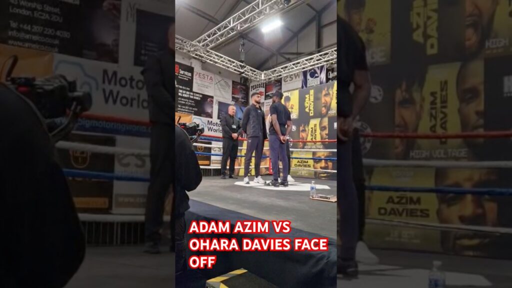 ADAM AZIM VS OHARA DAVIES FACE OFF #azimdavies #adamazim #oharadavies #boxxer #skysports
