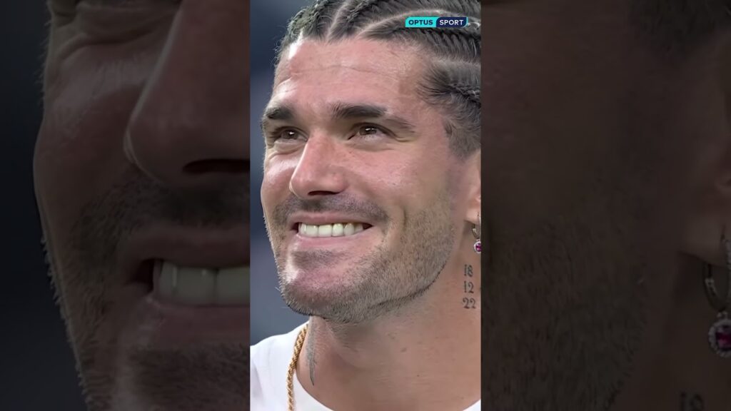 Rodrigo de Paul and his daughter #footballshorts #viralvideos #trending