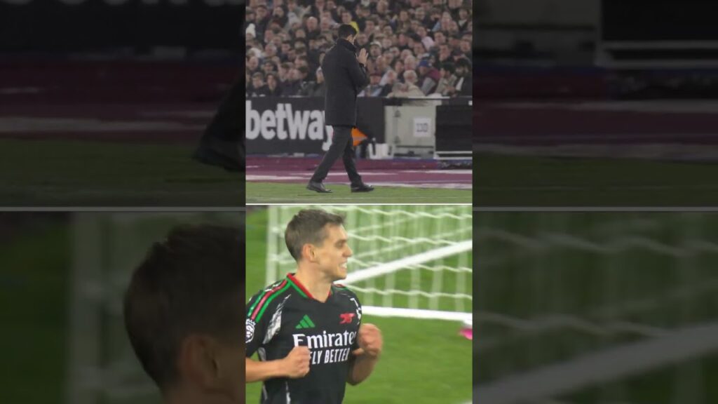 BENCH CAM: LEANDRO TROSSARD MAKES IT 2-0 AGAINST WEST HAM!