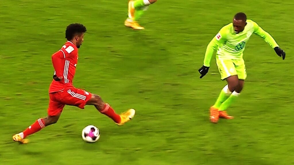Kingsley Coman LOVED Dribbling vs Wolfsburg