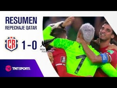COSTA RICA 1-0 NUEVA ZELANDA REPECHAJE ÚNICO 14/06/2022 COMPLETO SIN HD