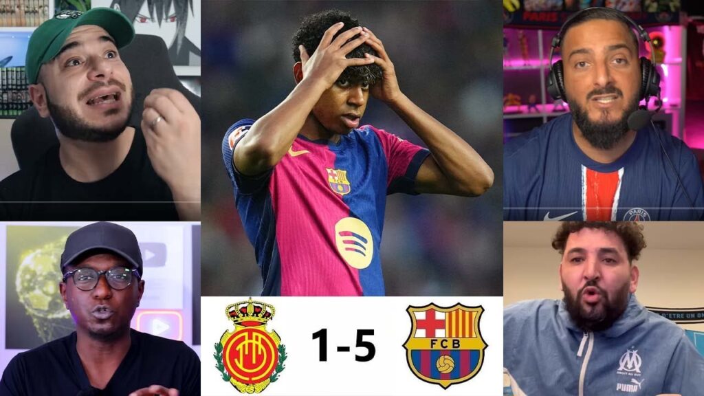 LES RÉACTIONS APRES LA LARGE VICTOIRE DU FC BARCELONE CONTRE MAJORQUE (RAPHINHA ET YAMAL DECISIF)