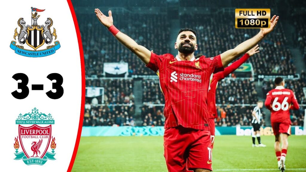 3-3 NEWCASTLE VS LIVERPOOL HIGHLIGHTS FANS TRIBUNE POV 🔥 MO SALAH BRACE CURTIS JONES GOAL‼️