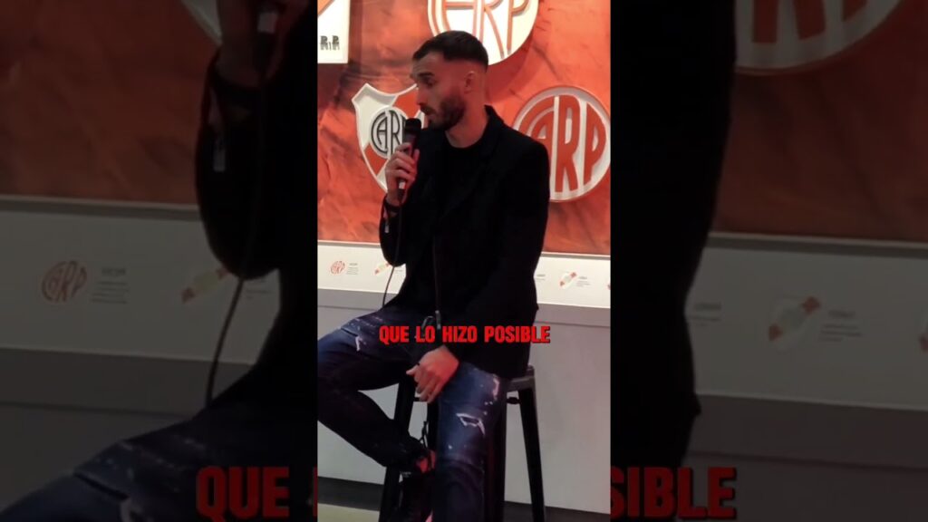 🎙 Germán PEZZELLA en su presentación oficial en #River.