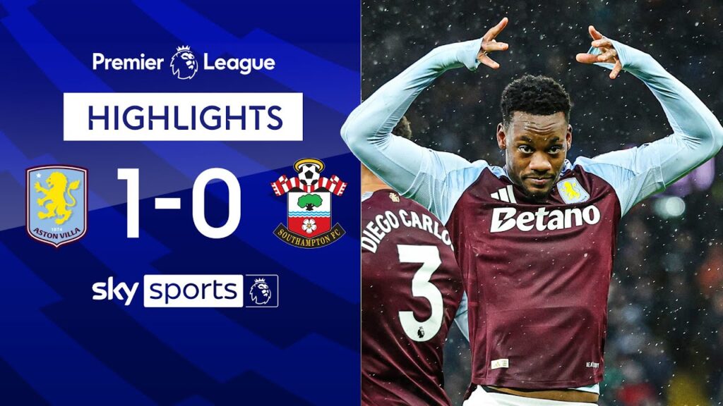 Jhon Duran back in the goals! 🔥 | Aston Villa 1-0 Southampton | EPL Highlights
