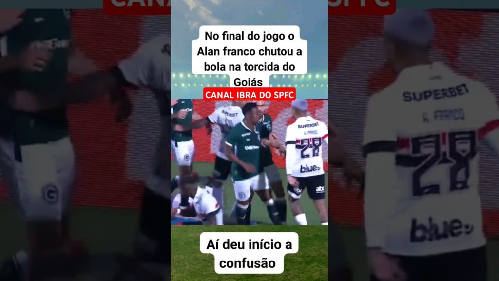 ALAN FRANCO CHUTA BOLA NA TORCIDA DO GOIÁS #spfc #tricolor #tricolorpaulista #saopaulofc