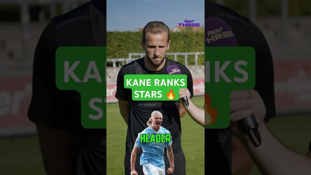 HARRY KANE ranks the BEST STRIKERS 🔥 #football #shorts #soccer