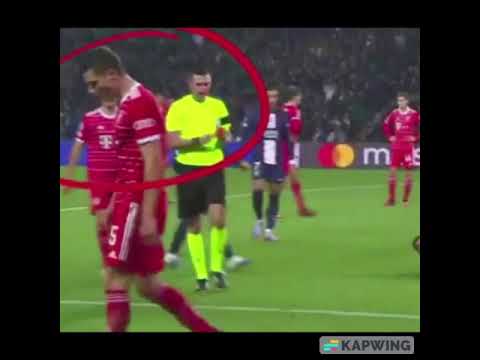 Benjamin Pavard Red Card VS PSG ( PAVARD ALMOST BREAKS MESSI'S LEG) #footballshorts #leomessi #ucl
