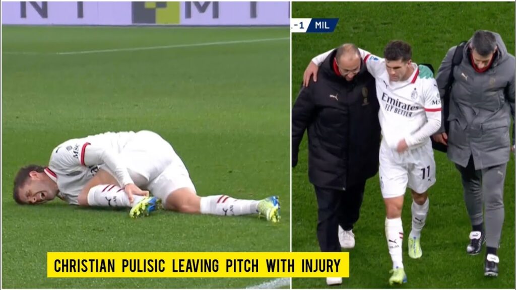 Christian Pulisic leaving pitch with INJURY vs Atalanta | Pulisic injury UPDATE |AC Milan v Atalanta