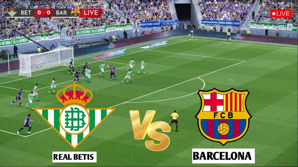 🔴EN VIVO : REAL BETIS VS BARCELONA | Partido de Futbol LaLiga en 24/25 | eFootball Pes 21