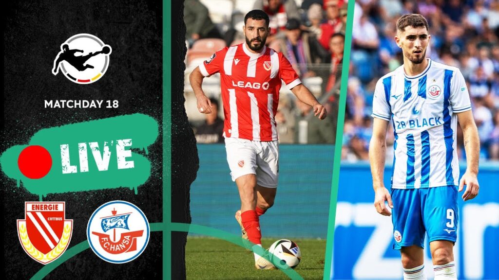 LIVE 🔴 Energie Cottbus vs. Hansa Rostock | 3rd Division 2024/25