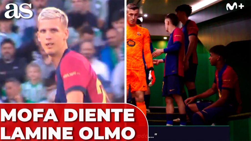 La VIRAL MOFA de LAMINE con DANI OLMO tras perder un DIENTE