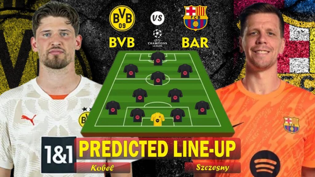 🔥BORUSSIA DORTMUND VS BARCELONA 🔥BARCELONA PREDICTED LINEUP WITH Wojciech Szczęsny 🔥CHAMPIONS LEAGUE
