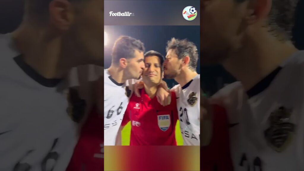 حضور سردار آزمون و عزت‌اللهی در خداحافظی سعید قاسمی از دنیای داوری  در پایان دیدار دیشب شباب الاهلی