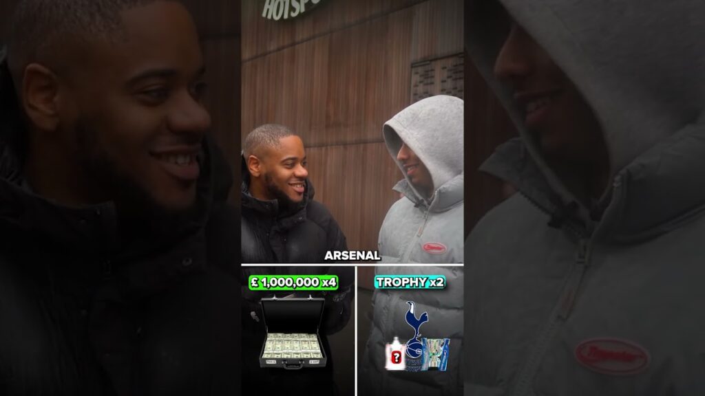 Would Spurs fans rather win a trophy or $1M? 💰