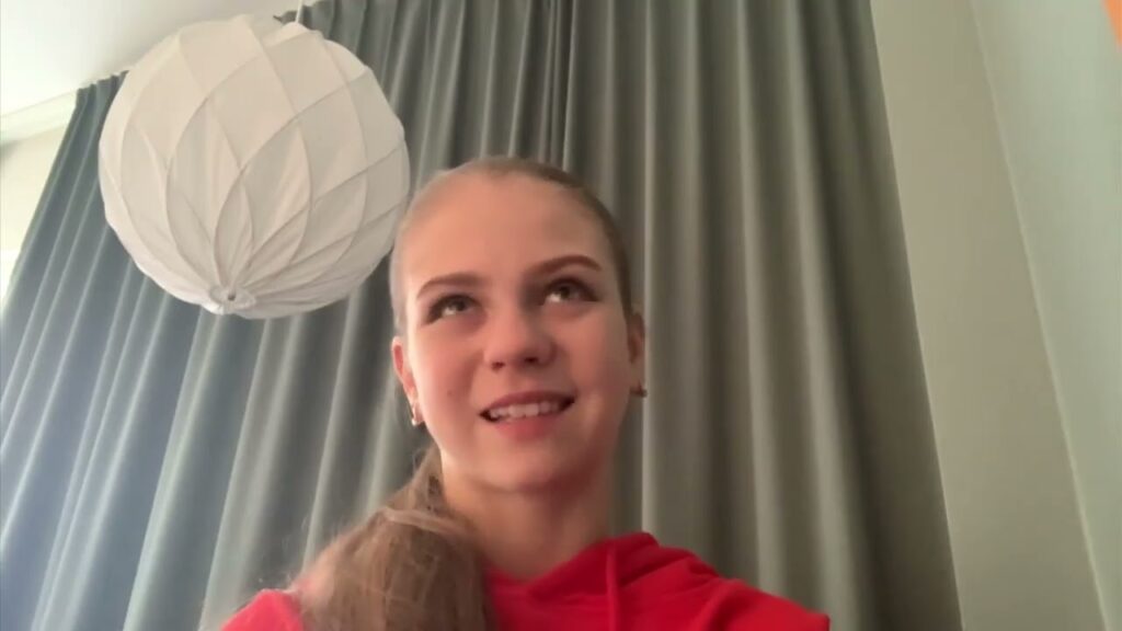 Alexandra Trusova / Interview after Worlds 2021 Alexandra Trusova / Interview after Worlds 2021