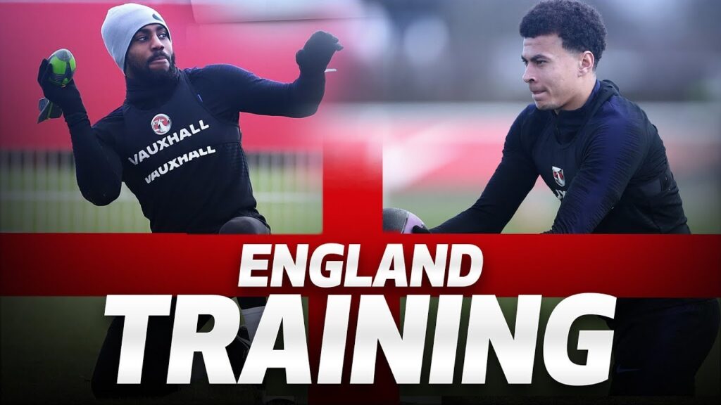 ENGLAND TRAIN AT HOTSPUR WAY | DELE ALLI, ERIC DIER, DANNY ROSE & KIERAN TRIPPIER