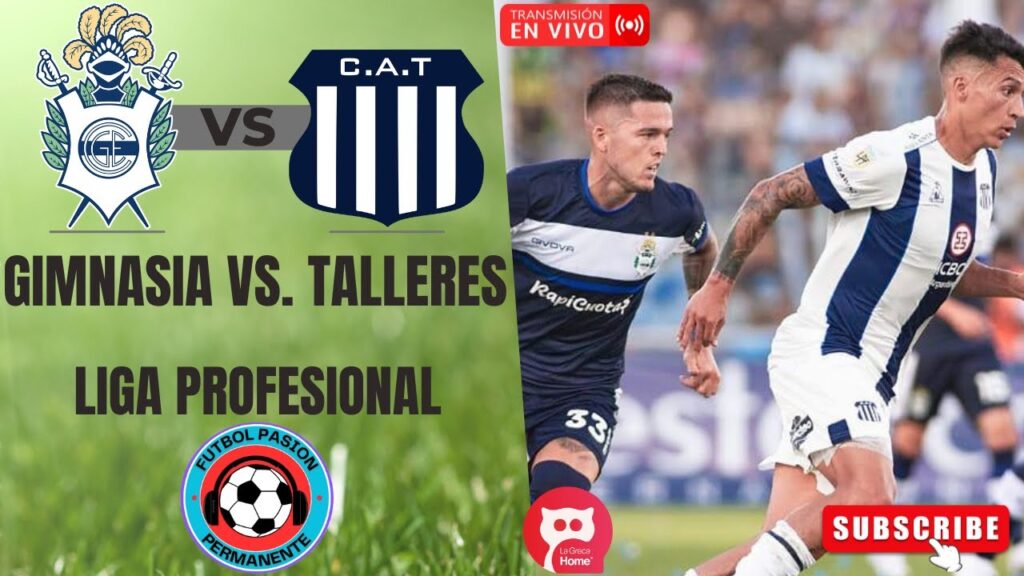 GIMNASIA vs. TALLERES EN VIVO  ⚽ Liga Profesional  ⚽ Fecha 26