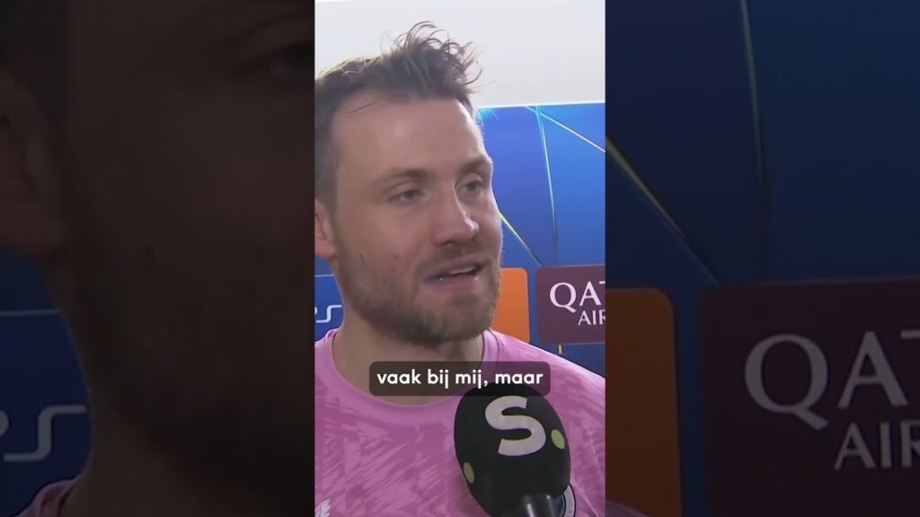 Kippenvelmoment voor Simon Mignolet na de overwinning tegen Sporting! #ChampionsLeague  #Mignolet