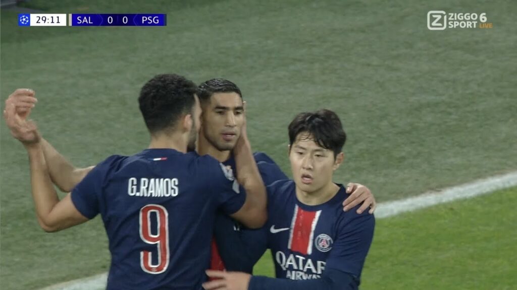 Goncalo Ramos Goal,Salzburg vs PSG (0-3) All Goals and Extended Highlights