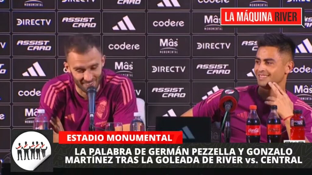 LA CONFERENCIA COMPLETA DE GERMÁN PEZZELLA Y EL PITY MARTÍNEZ TRAS LA GOLEADA DE RIVER 🆚 CENTRAL