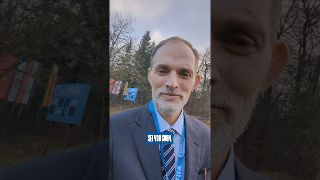 Thomas Tuchel reacts to the FIFA World Cup qualifying draw