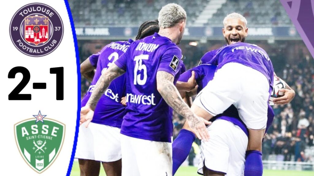 Toulouse vs St-Étienne (2-1) But de Zakaria Aboukhlal, tous les buts et résumés détaillés