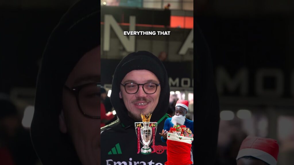 Arsenal fans asking Santa for a trophy this season 💭🏆