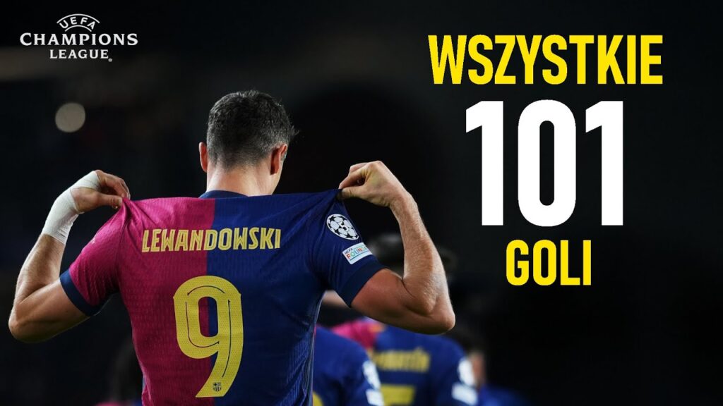 Robert Lewandowski Wszystkie 101 Goli w Lidze Mistrzów (Polski Komentarz) ᴴᴰ