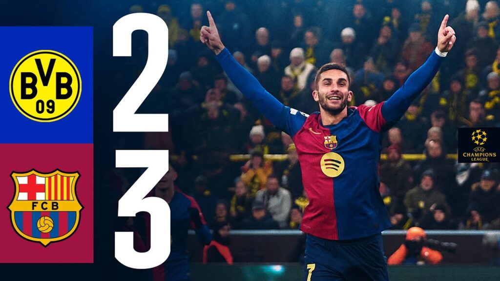 HIGHLIGHTS | BORUSSIA DORTMUND 2 vs 3 FC BARCELONA | UEFA CHAMPIONS LEAGUE 24/25 ⚽