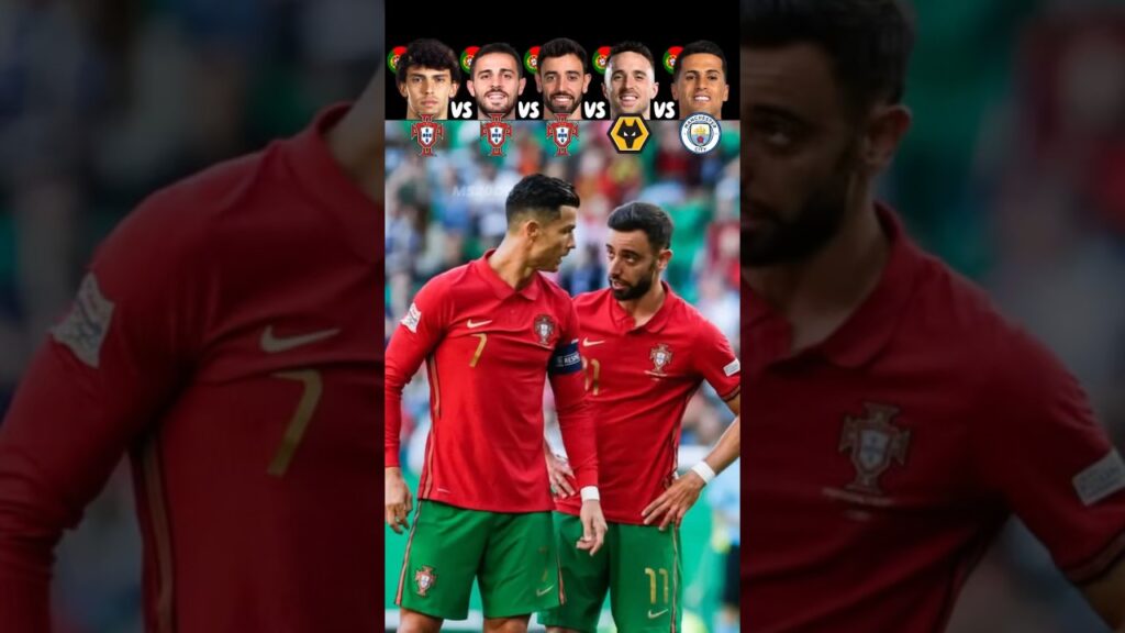 Felix VS Bernardo VS Bruno VS D.Jota VS Cancelo 🥶🥵 Playing With Ronaldo Challenge