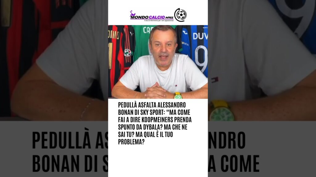 #Pedulla asfalta #Bonan di #SkySport: “Ma come fai a dire #Koopmeiners prenda spunto da #Dybala?” 🔥