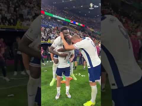 Luke Shaw 🥰 Bukayo Saka#Euro2024