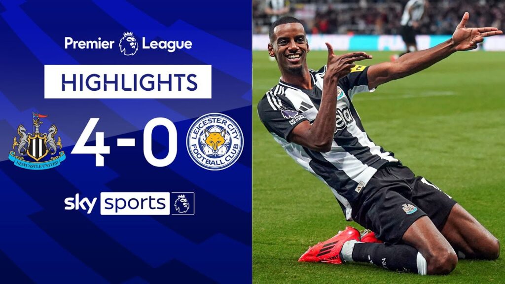 Magpies run riot | Newcastle 4-0 Leicester | Premier League highlights
